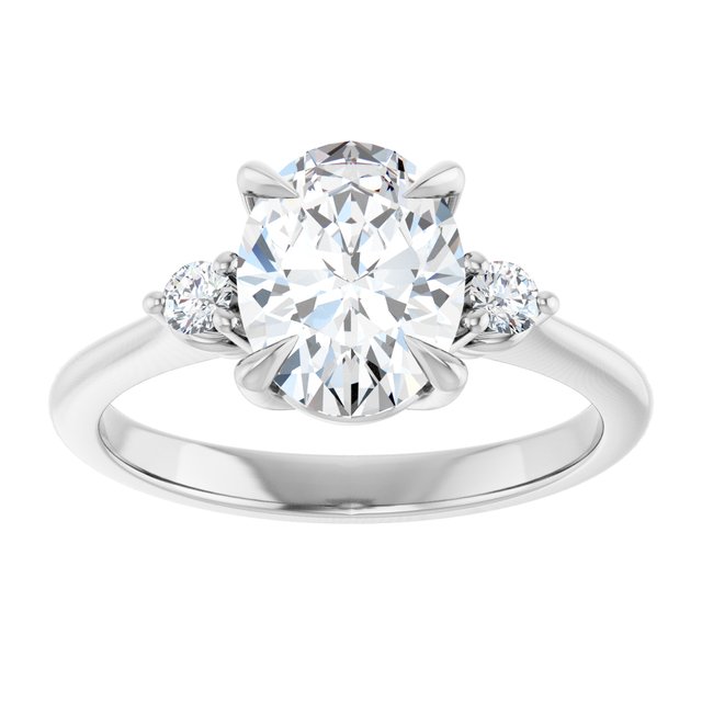 Side Stone Engagement Ring