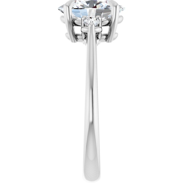 Side Stone Engagement Ring