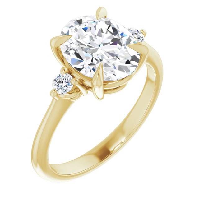 Side Stone Engagement Ring