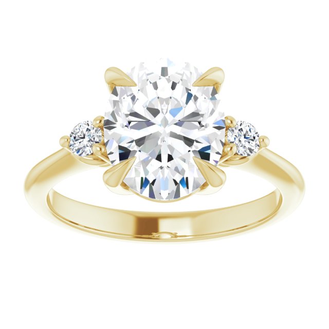 Side Stone Engagement Ring