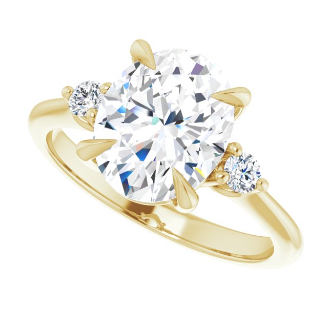 Side Stone Engagement Ring