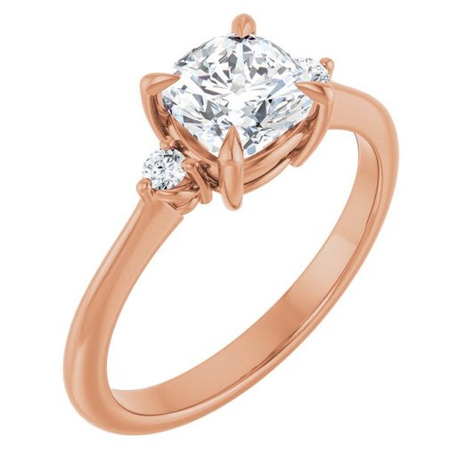 Side Stone Engagement Ring