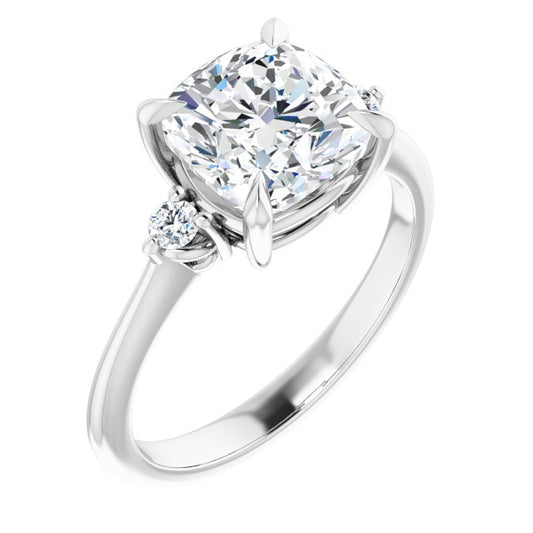 Side Stone Engagement Ring