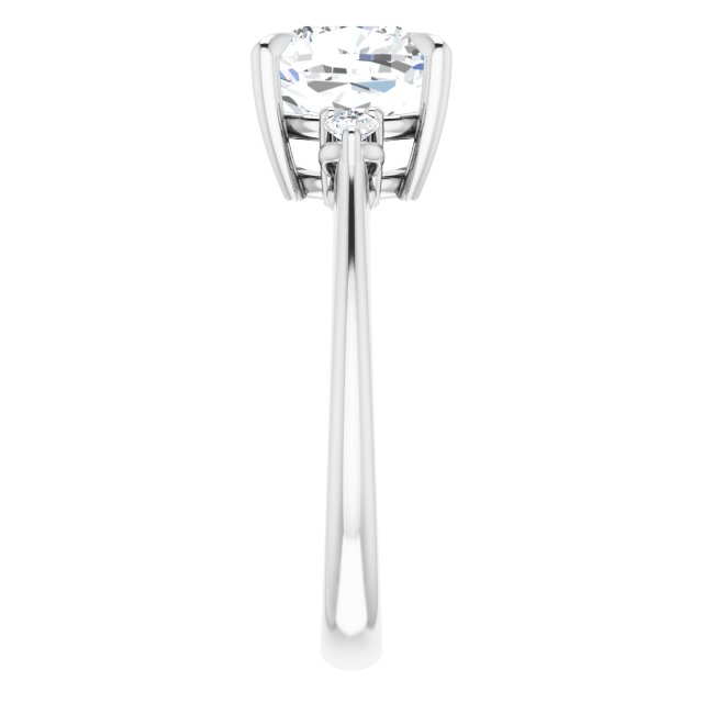 Side Stone Engagement Ring