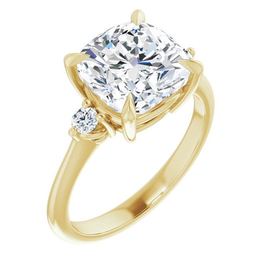 Side Stone Engagement Ring