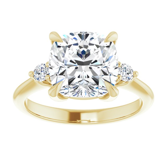 Side Stone Engagement Ring