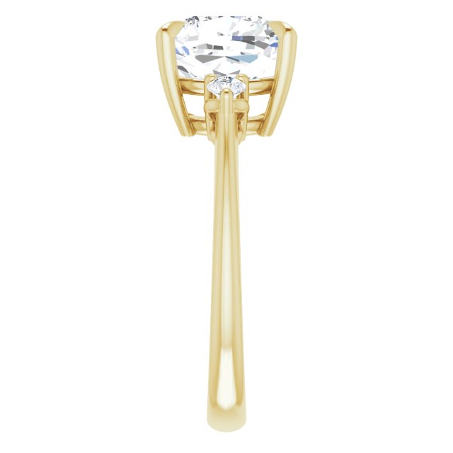 Side Stone Engagement Ring