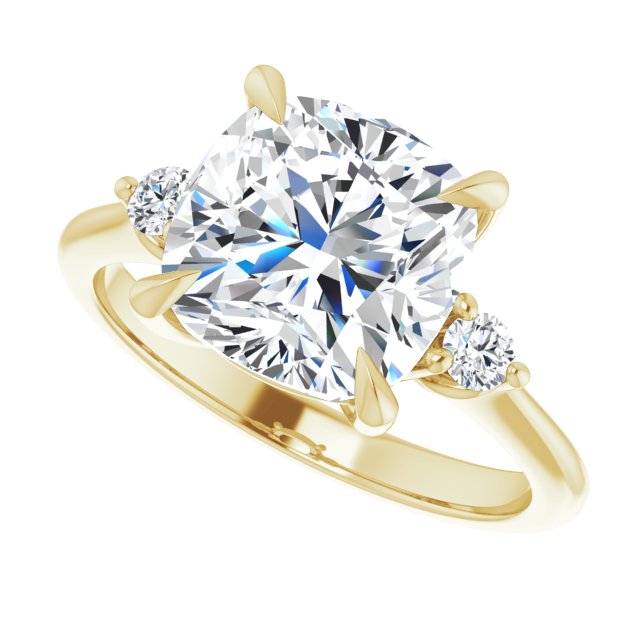Side Stone Engagement Ring