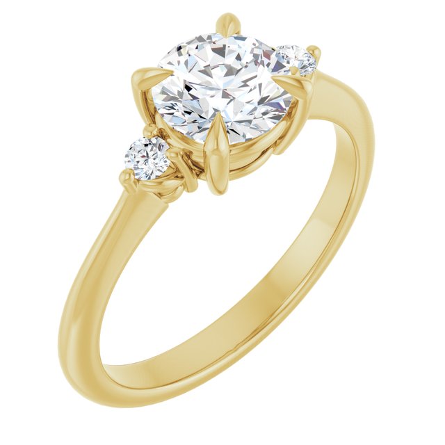 Side Stone Engagement Ring