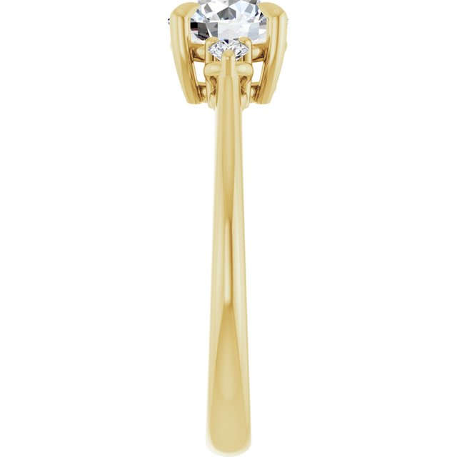 Side Stone Engagement Ring