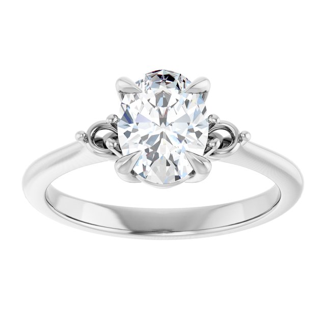 Side Stone Engagement Ring