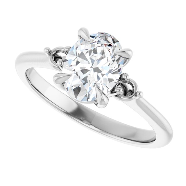 Side Stone Engagement Ring