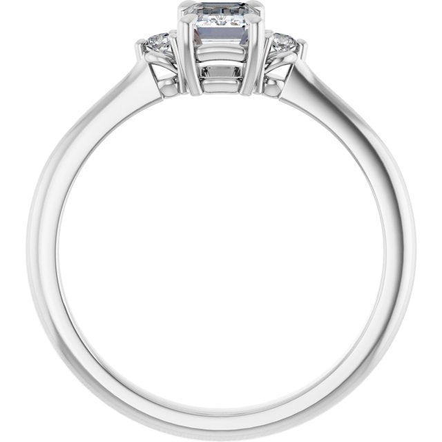 Side Stone Engagement Ring