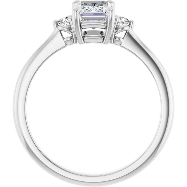 Side Stone Engagement Ring