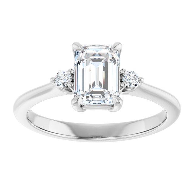 Side Stone Engagement Ring