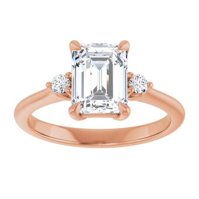 Side Stone Engagement Ring
