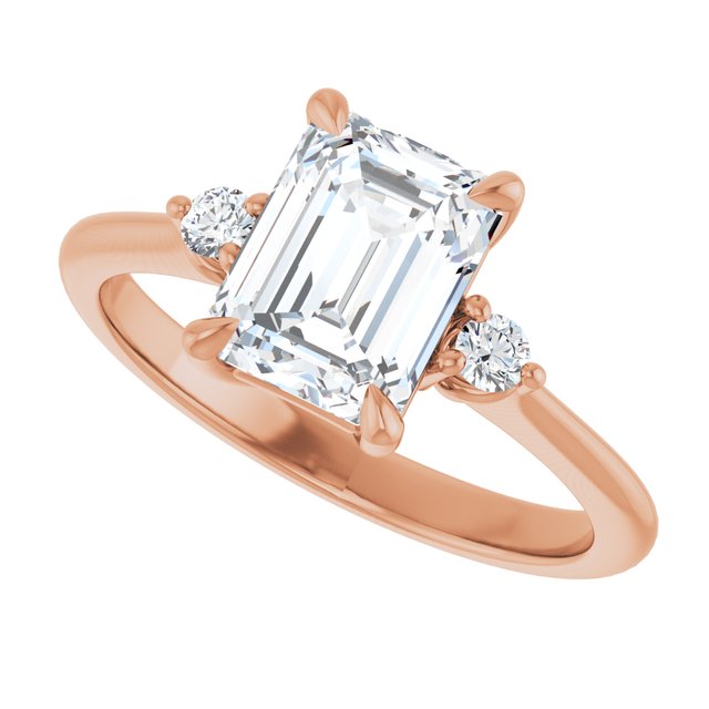 Side Stone Engagement Ring