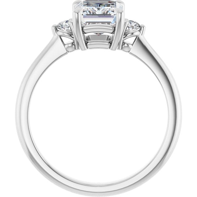 Side Stone Engagement Ring