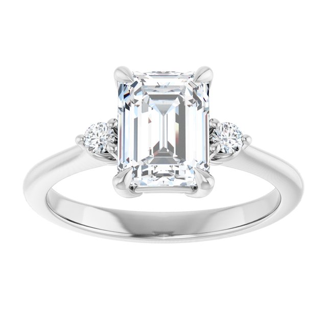 Side Stone Engagement Ring