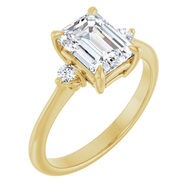 Side Stone Engagement Ring