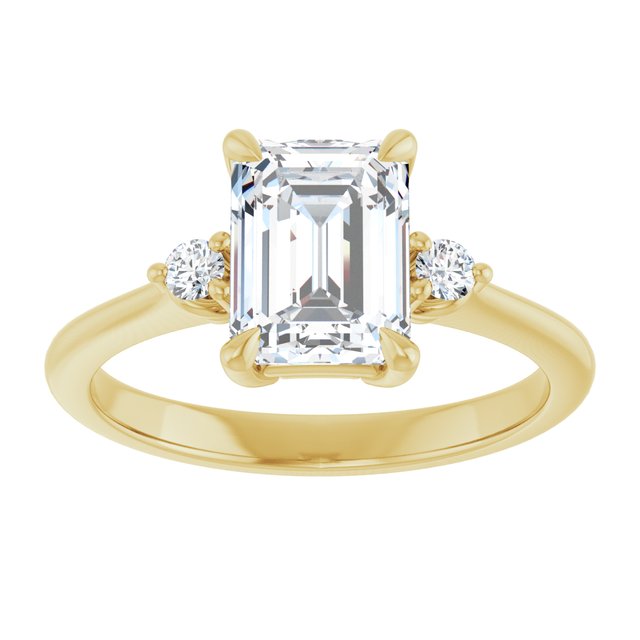 Side Stone Engagement Ring