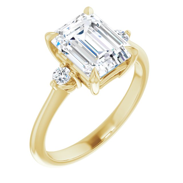 Side Stone Engagement Ring