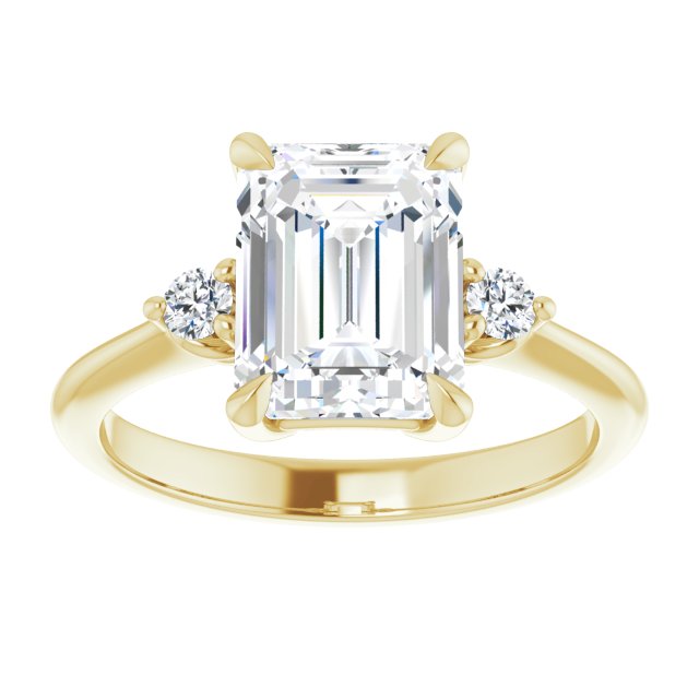 Side Stone Engagement Ring