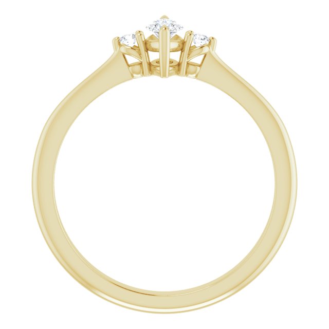Side Stone Engagement Ring