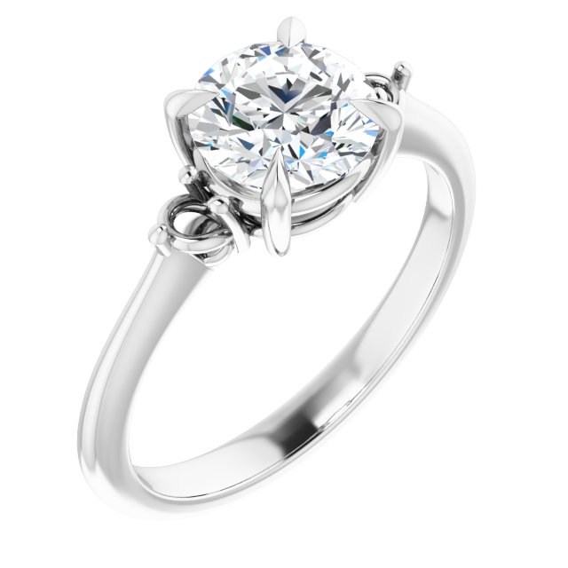 Side Stone Engagement Ring