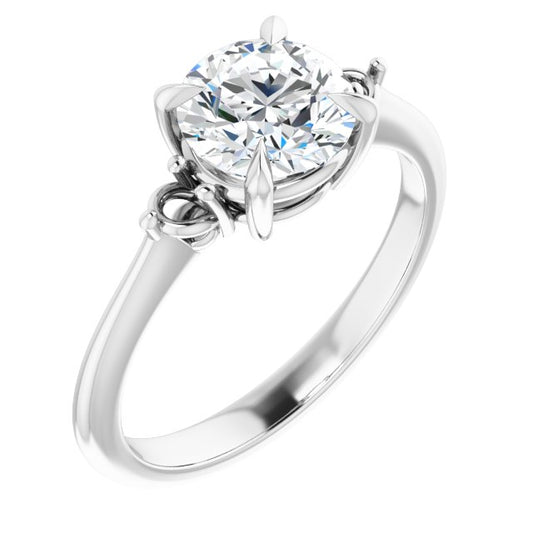 Side Stone Engagement Ring