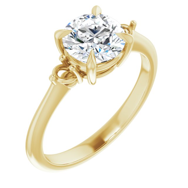 Side Stone Engagement Ring