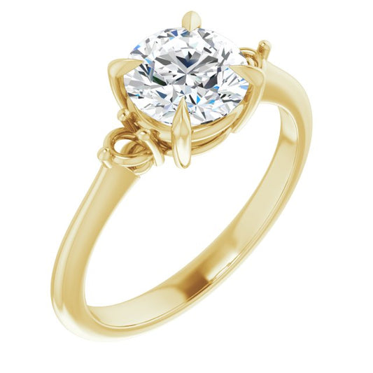 Side Stone Engagement Ring