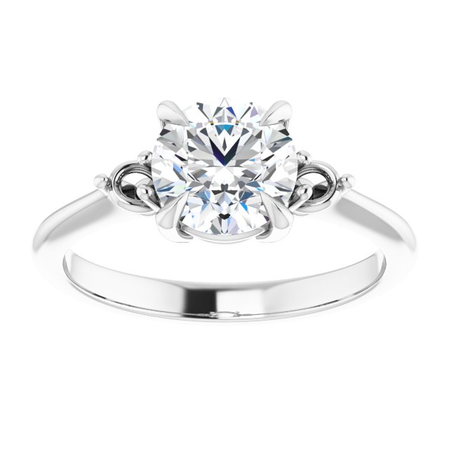 Side Stone Engagement Ring