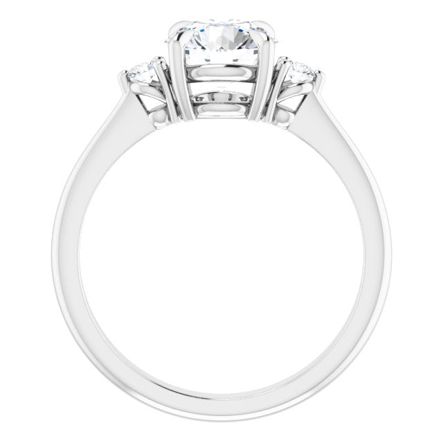 Side Stone Engagement Ring