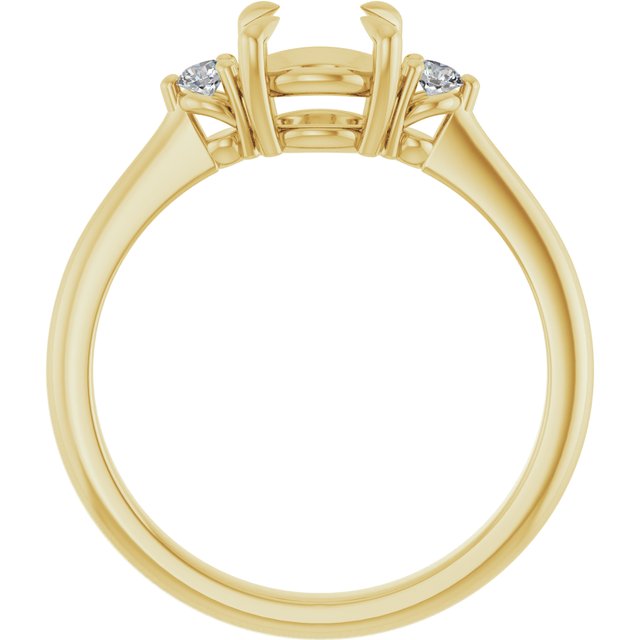 Side Stone Engagement Ring