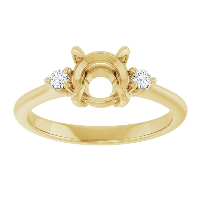 Side Stone Engagement Ring