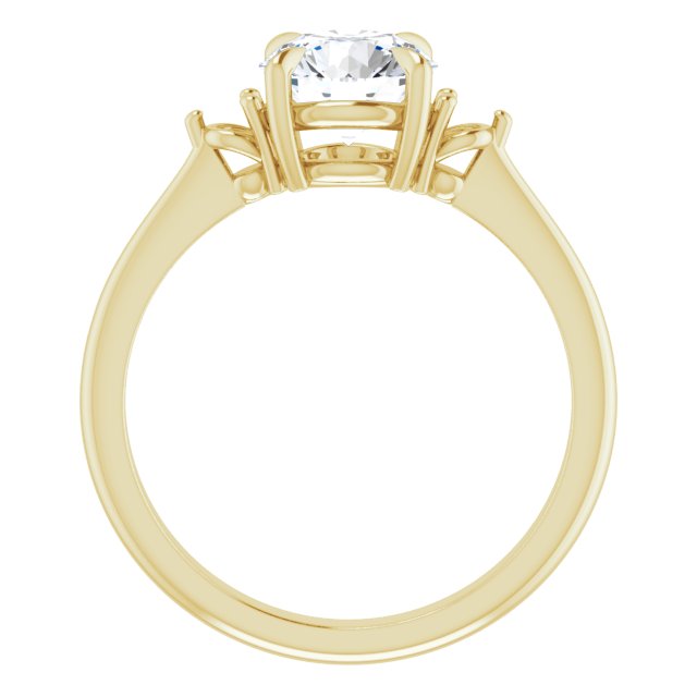 Side Stone Engagement Ring