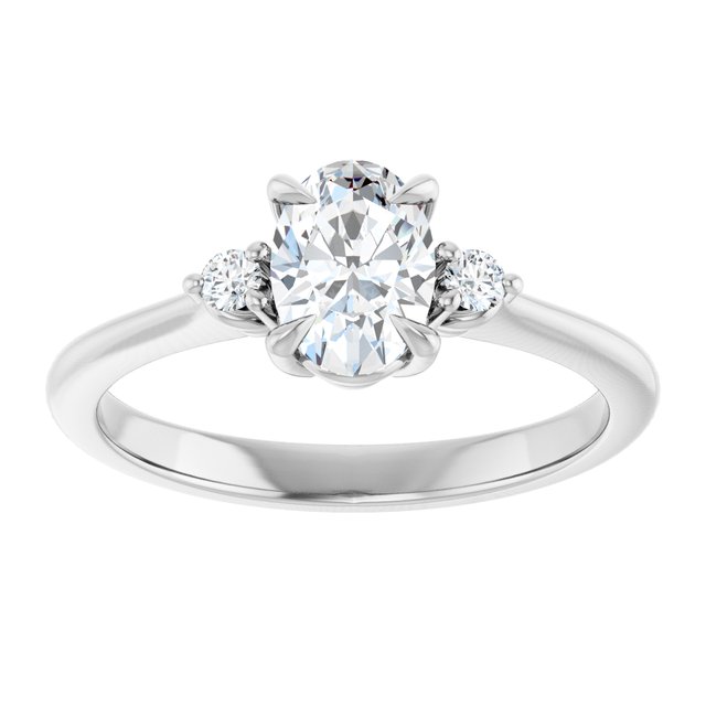 Side Stone Engagement Ring