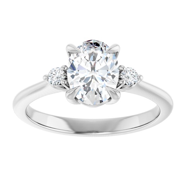 Side Stone Engagement Ring