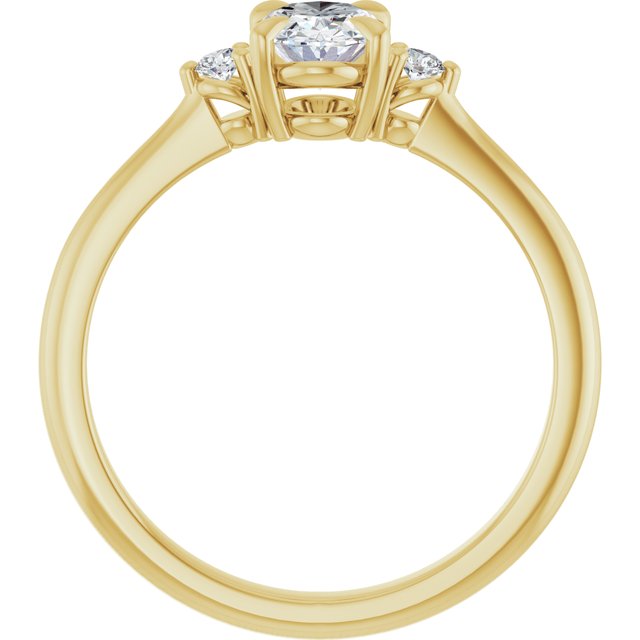 Side Stone Engagement Ring