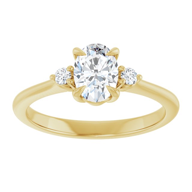 Side Stone Engagement Ring