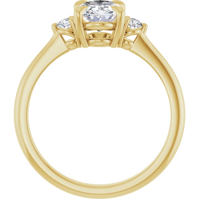 Side Stone Engagement Ring