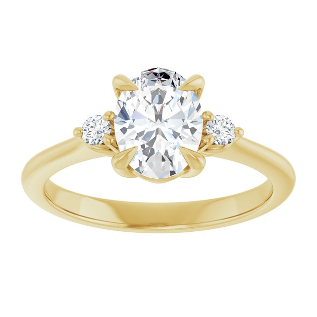 Side Stone Engagement Ring