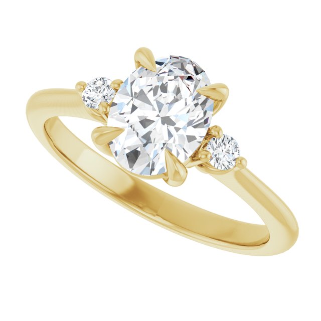Side Stone Engagement Ring