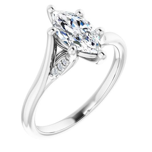 Accented Engagement Ring
