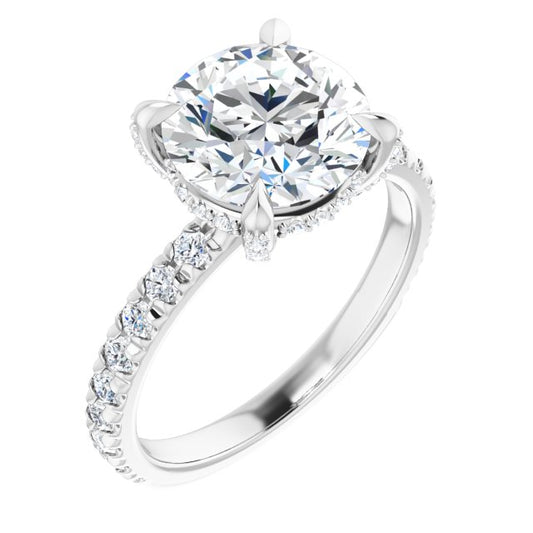 Accented Engagement Ring