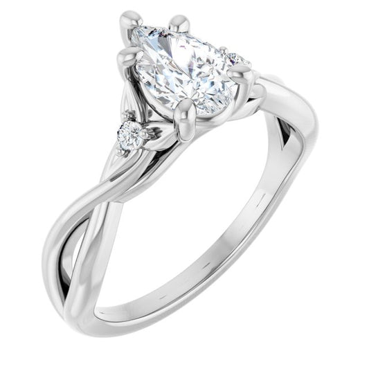 Accented Engagement Ring