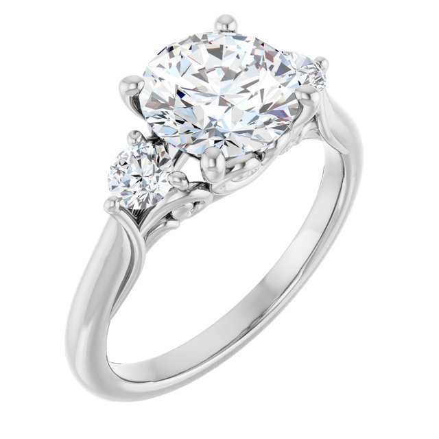 Accented Engagement Ring