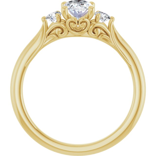 Accented Engagement Ring