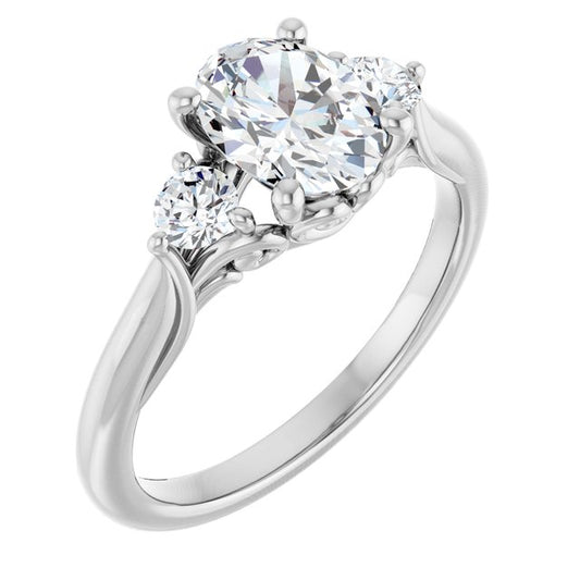 Accented Engagement Ring